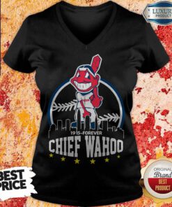 Awesome 1915 Forever Chief Wahoo V-neck