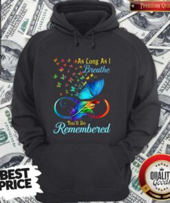 Awesome As Long As I Breathe Youll Be Remembered Hoodie