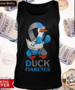 Awesome Duck Fiabetes Cancer Awareness Tank Top