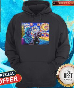 Awesome John Wick And Dog Starry Night Hoodie