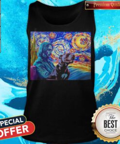 Awesome John Wick And Dog Starry Night Tank top