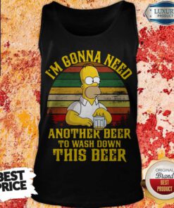 Awesome Mr Simpson I’m Gonna Need Another Beer To Wash Down This Deer Tank Top