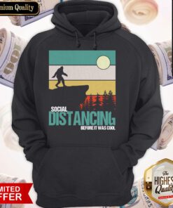 Awesome Social Distancing Before It Was Cool Vintage Hoodie