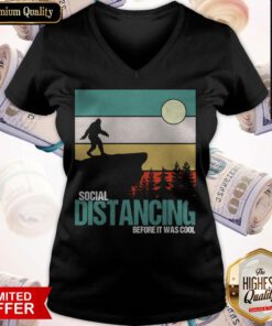 Awesome Social Distancing Before It Was Cool Vintage V-neck