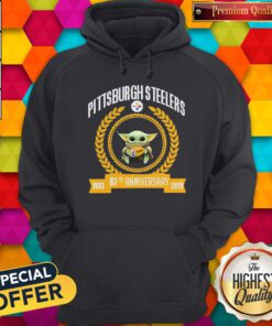 Baby Yoda Pittsburgh Steelers 87th Anniversary 1933-2020 Hoodie