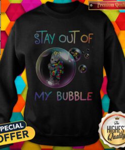 Cute Baby Groot Hug Autism Stay Out Of My Bubble Sweatshirt