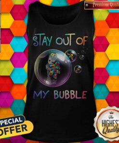 Cute Baby Groot Hug Autism Stay Out Of My Bubble Tank Top