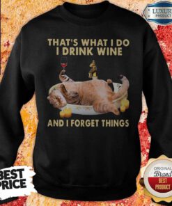 Cute Cat Thats What I Do I Drink Wine And I Forget Things Sweatshirt