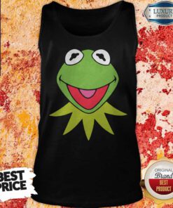Cute Disney Muppets Kermit The Frog Face Tank Top
