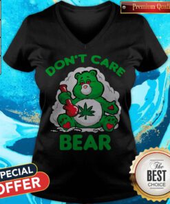 Cute Don't Care Bear V-neck