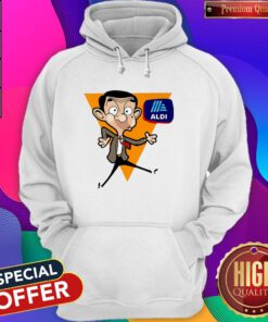 Cute Mr Bean Cartoon Aldi Logo Hoodie