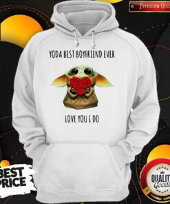 Cute Yoda Best Girlfriend Ever Love You I Do Hoodie