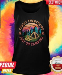 Forget Everything Just Go Camping Vintage Retro Tank Top