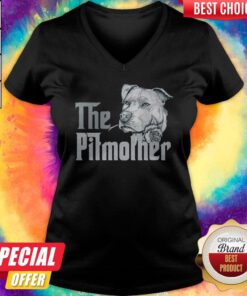 Good The Pitbull Mother Rose V-neck