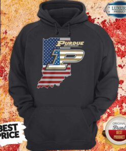 Awesome Purdue Boilermakers American Flag Hoodie