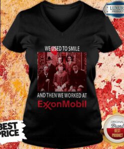 Horror Characters We Used To Smile And Then We Worked At Exxonmobil V-neck