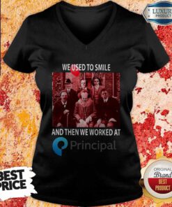 Horror Characters We Used To Smile And Then We Worked At Principal V-neck