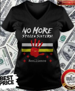 Hot Printhand No More Stolen Sisters Resilience V-neck