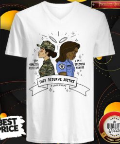 Hot They Deserve Justice Vanessa Guillen EMT Breonna Taylor V-neck