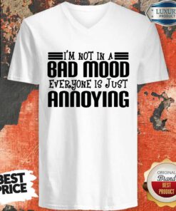 Nice I'm Not In A Bad Mood Everyone Is Just Annoying V-neck