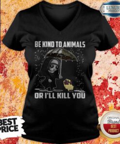 Nice John Wick Be Kind To Animals Or I’ll Kill You V-neck