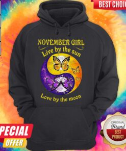 Nice November Girl Live By The Sun Love By The Moon Hoodie