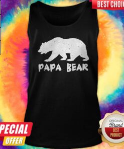 Nice Papa Bear Funny Matching Tank Top