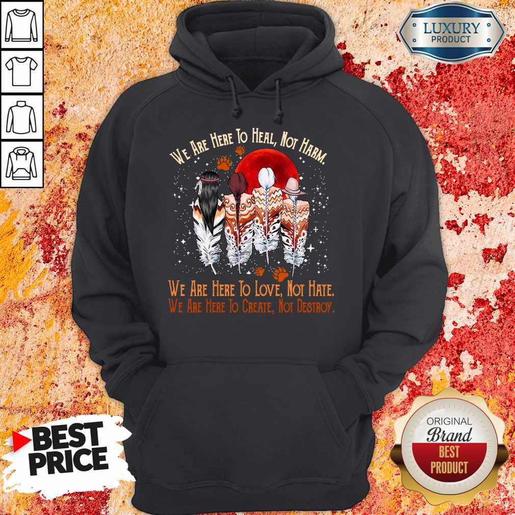 Nice We Are Here To Heal Not Harm Hoodie Nice We Are Here To Heal Not Harm Hoodie