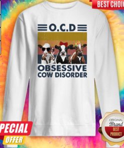 OCD Obsessive Cow Disorder Vintage Retro Sweatshirt