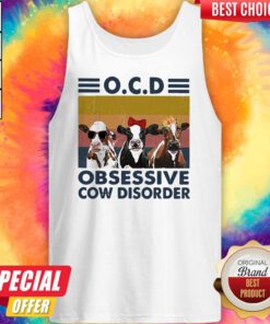 OCD Obsessive Cow Disorder Vintage Retro Tank Top
