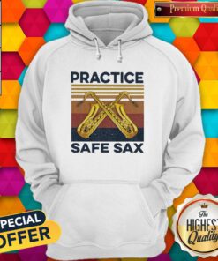 Official Practice Safe Sax Vintage Hoodie