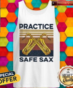 Official Practice Safe Sax Vintage Tank Top