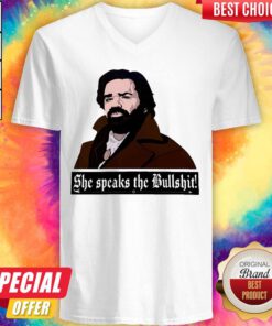 Original She Speaks The Bullshit V-neck