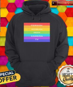 Person Woman Man Camera Tv Donald Trump Cognitive Test Words Anti-trump 2020 Funny T Hoodie