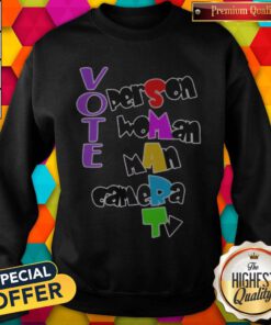 Person Woman Man Camera TV Shirt Anti Trump Shirt 2020 Elections Sweatshirt