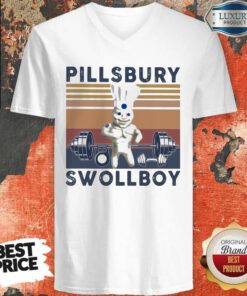 Premium Pillsbury Swollboy Chef Vintage Retro V-neck