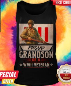 Pretty Proud Grandson Of A Wwii Veteran Tank Top