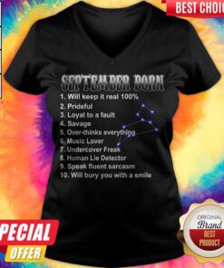 September Born Will Keep It Real 100 Prideful Loyal To A Fault Savage V-neck