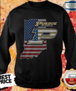 Awesome Purdue Boilermakers American Flag Sweatshirt