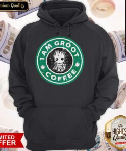 Top Baby Groot I Am Groot Coffee Hoodie