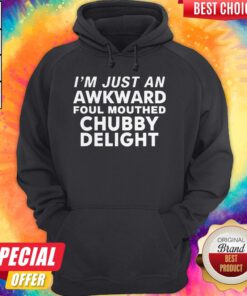 Top I'm Just An Awkward Foul Mouthed Chubby Delight Hoodie