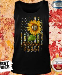 Top Sunflower Proud Childcare Provider Tank Top