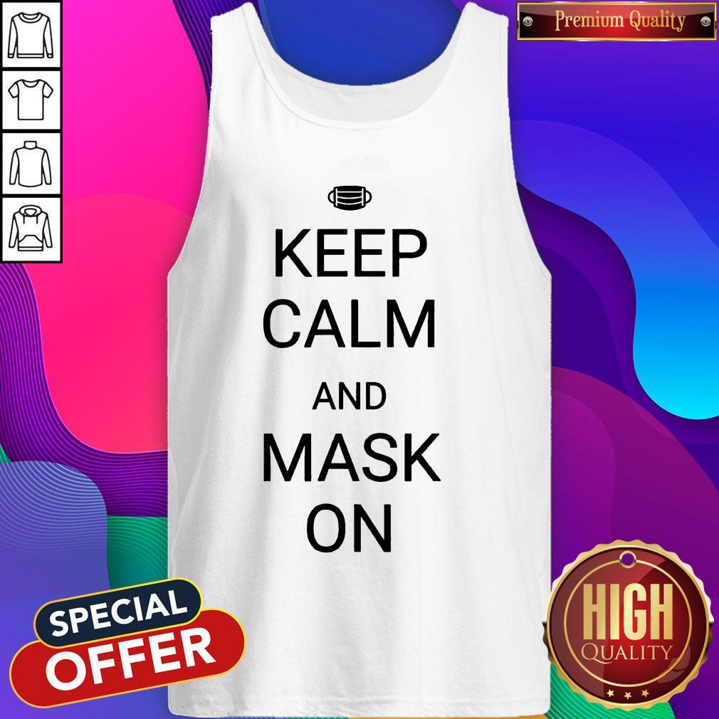 Awesome Keep Calm And Mask On Shirt - Image 3