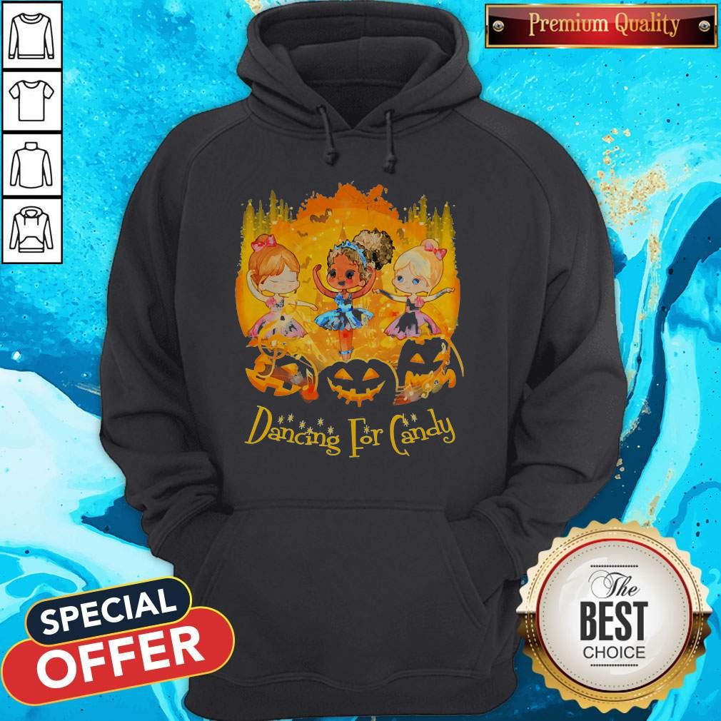 Girls Dancing For Candy Halloween Shirt - Image 5