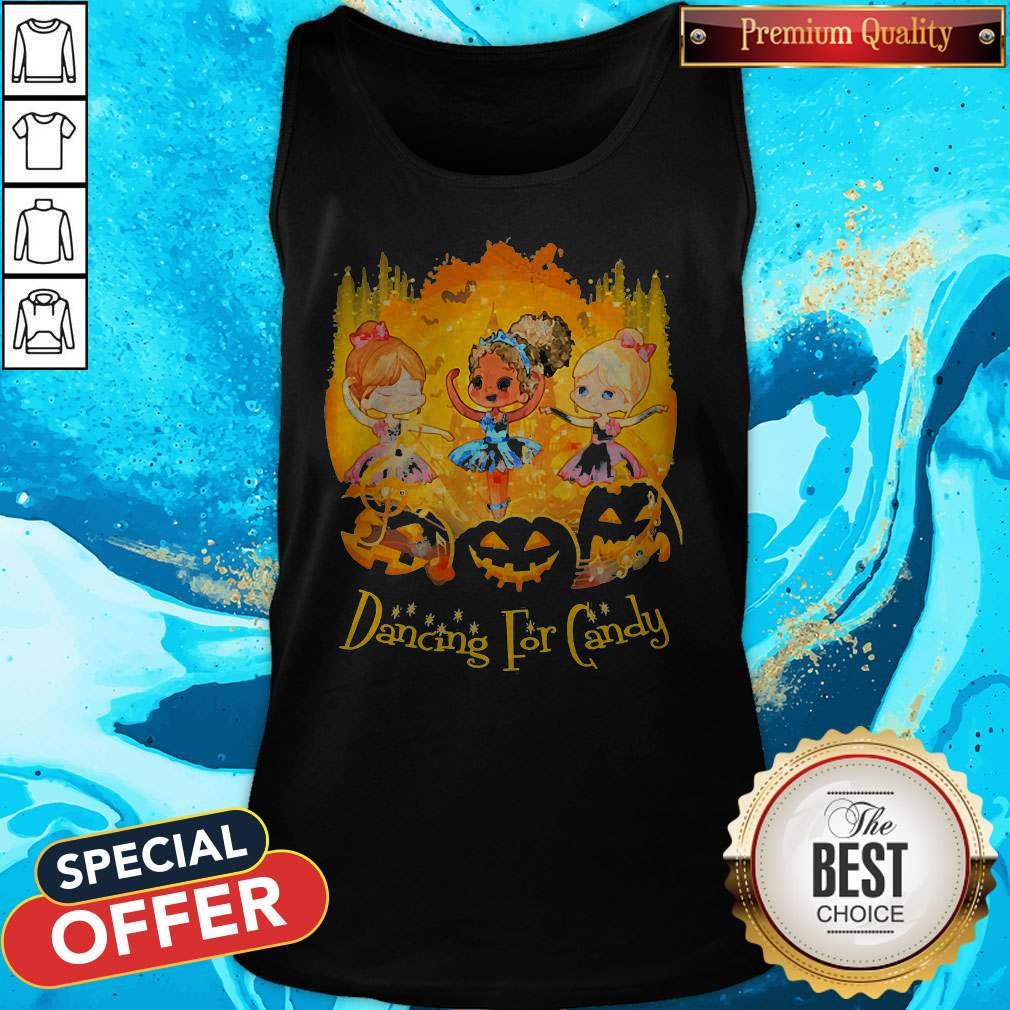 Girls Dancing For Candy Halloween Shirt - Image 3