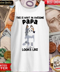 Good Nice Bandit Heeler This Is What An Awesome Papa Looks Like Tank Top