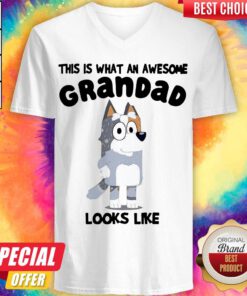 Hot Bandit Heeler This Is What An Awesome Grandad Looks Like Shirt