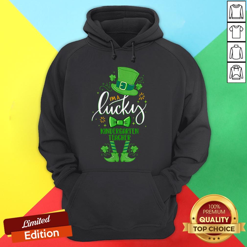 Leprechaun I’m A Lucky Kindergarten Teacher St Patrick Day Shirt - Image 5