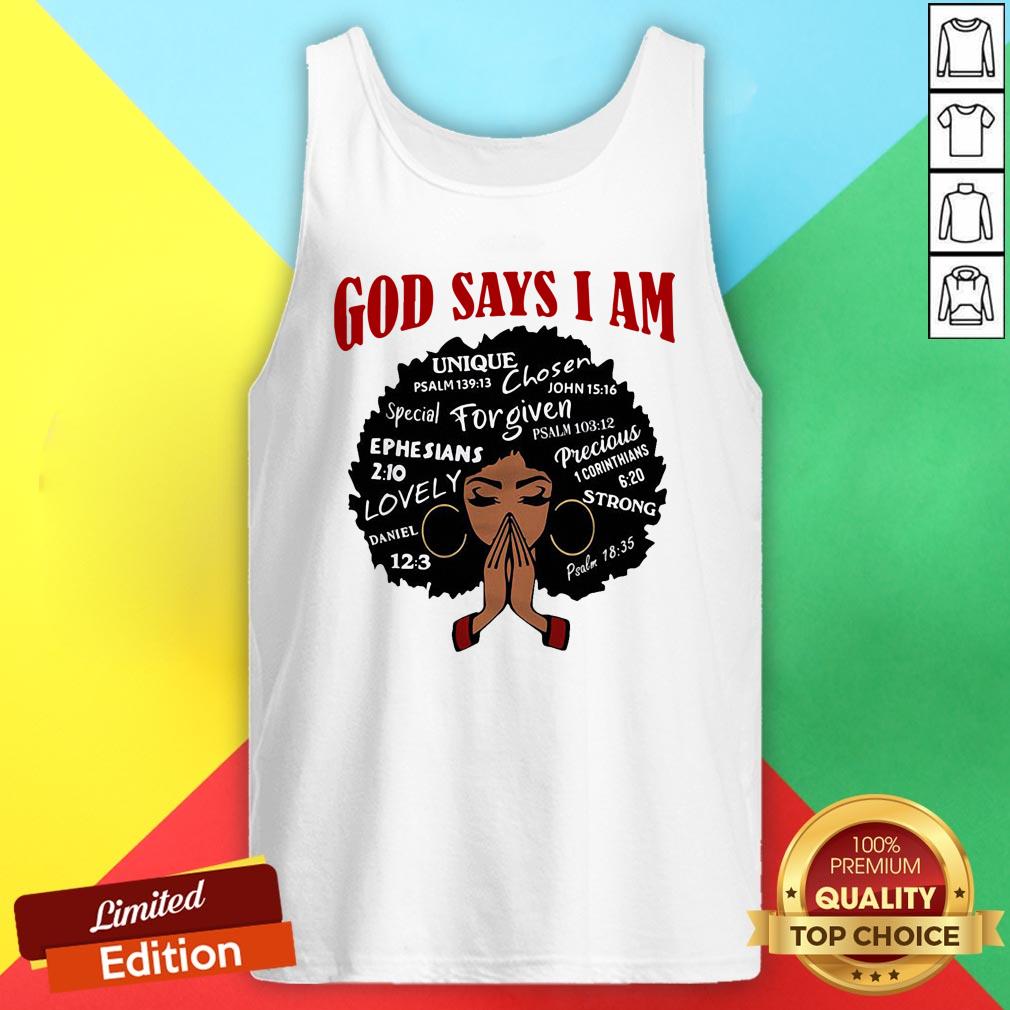 Nice Black Girl God Says I Am Shirt - Image 3