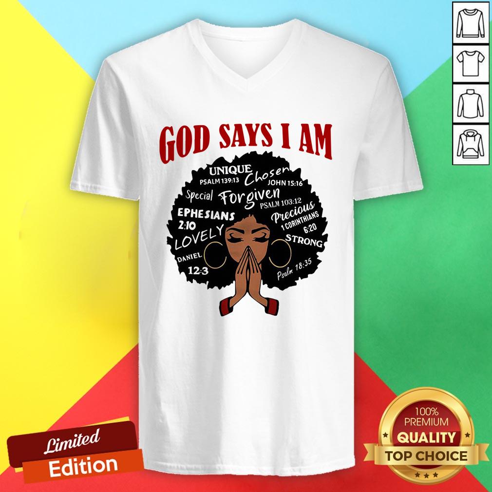 Nice Black Girl God Says I Am Shirt - Image 2